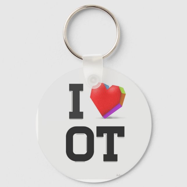 I LOVE OT KEYCHAIN (Front)