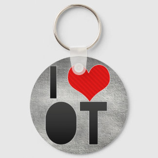 I Love OT Keychain