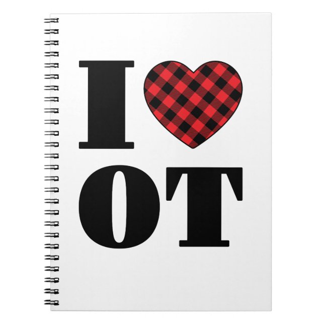 I Love OT Occupational Therapy Notebook (Front)