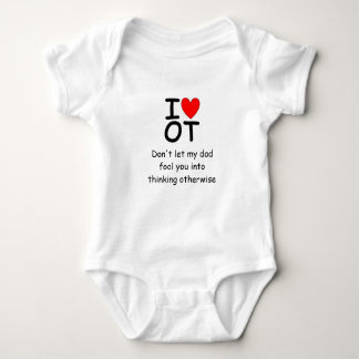 I Love OT onsie Baby Bodysuit