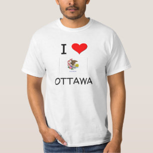 I Love OTTAWA Illinois T-Shirt
