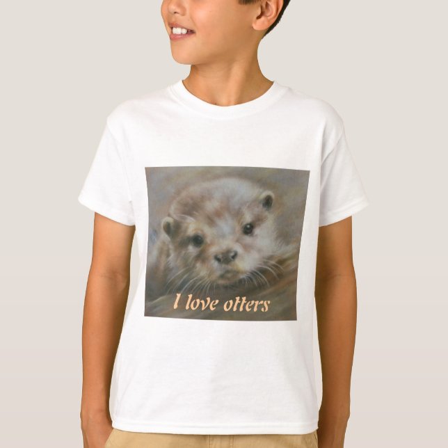 I love otters T-Shirt (Front)