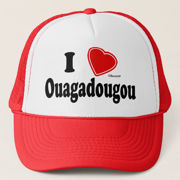 I Love Ouagadougou Hat