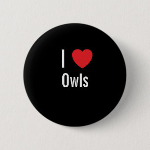 I love Owls Button