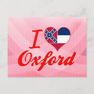 I Love Oxford, Mississippi Postcard