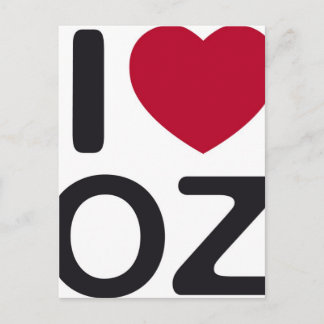 I love oz postcard