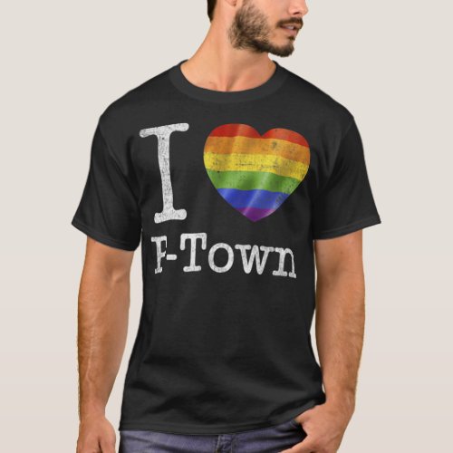I Love P_Town T_Shirt _ Provincetown MA Gay Pride