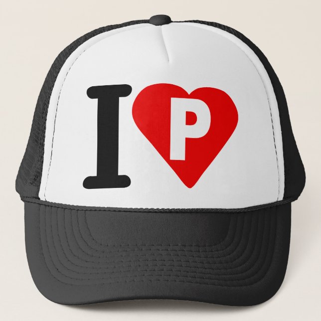 I-LOVE-P. TRUCKER HAT (Front)