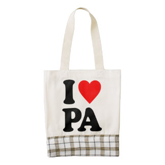 I LOVE PA ZAZZLE HEART TOTE BAG