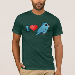 I Love Blue Pacific Parrotlets Men's Basic American Apparel T-Shirt