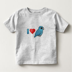 I Love Blue Pacific Parrotlets Toddler Fine Jersey T-Shirt