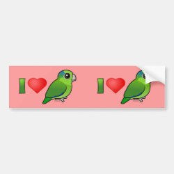 I Love Pacific Parrotlets Bumper Sticker
