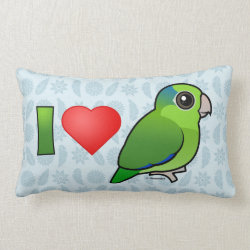 I Love Pacific Parrotlets Throw Pillow Lumbar 13