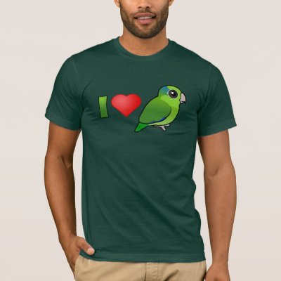 I Love Pacific Parrotlets (green) T-Shirt