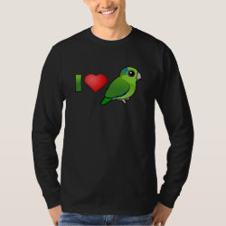 I Love Pacific Parrotlets Men's Basic Long Sleeve T-Shirt