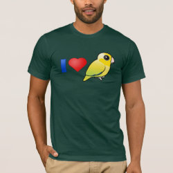 I Love Yellow Pacific Parrotlets Men's Basic American Apparel T-Shirt