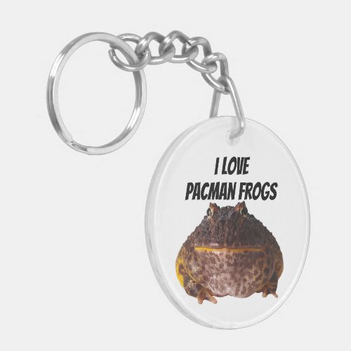 I love Pacman frogs Keychain