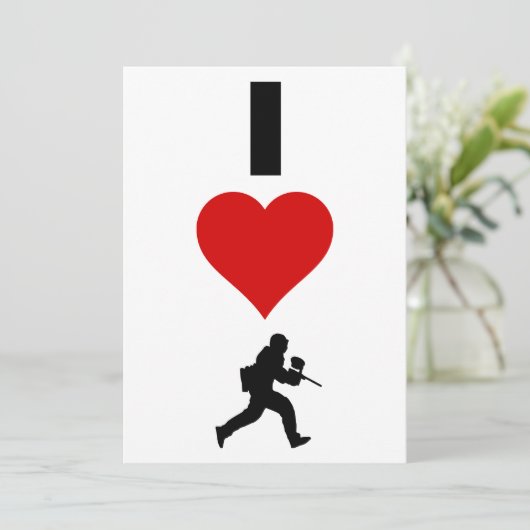 I Love Paintball (Vertical) (Standing Front)