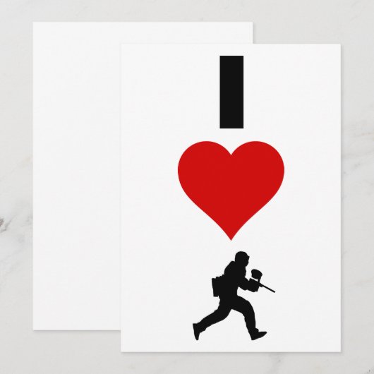 I Love Paintball (Vertical) (Front/Back)