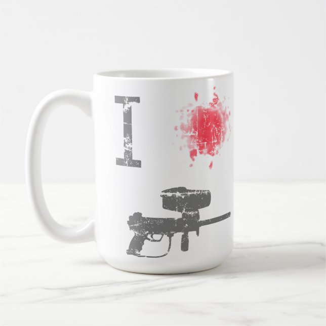 I Love Paintballing Coffee Mug (Left)