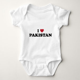 I Love Pakistan Baby Bodysuit