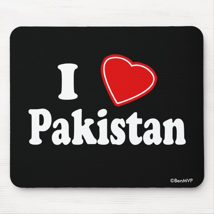 I Love Pakistan Mouse Pad