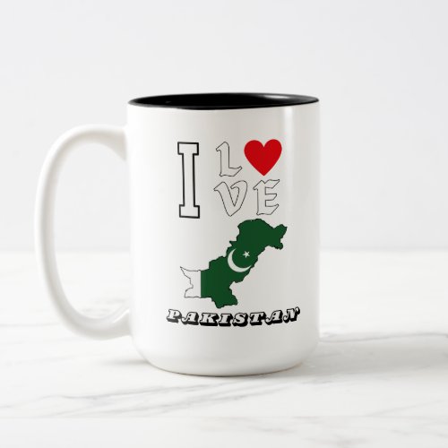 I Love Pakistan Two_Tone Coffee Mug