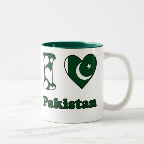 I love Pakistan Two_Tone Coffee Mug