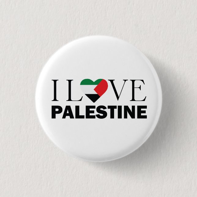 I Love Palestine customized Button (Front)