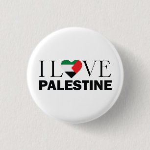 I Love Palestine customized Button