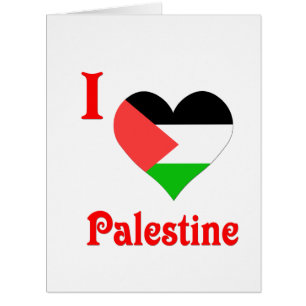 I Love Palestine Flag