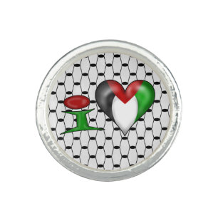I love Palestine I Heart Palestine Ring