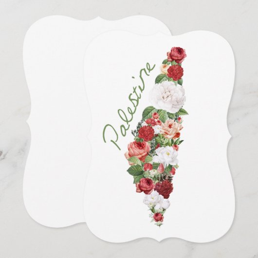 I Love Palestine My Homeland Palestinian Map Groce (Front/Back)