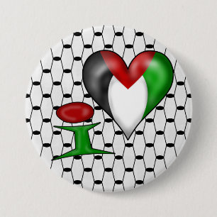I love Palestine Pinback Button