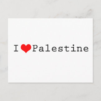 I love Palestine Postcard