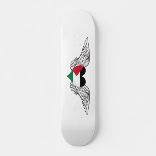 I Love Palestine _wings Skateboard Deck