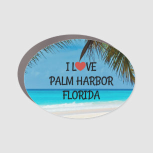 I Love Palm Harbor, Florida Car Magnet