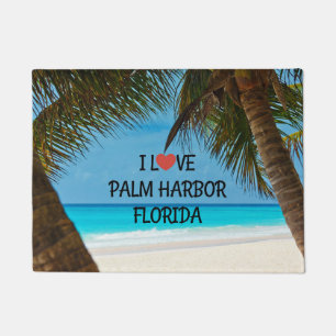 I Love Palm Harbor, Florida Doormat