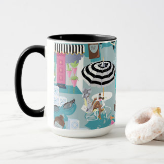 I Love Palm Springs Retro Resort 15 oz. Coffee Mug