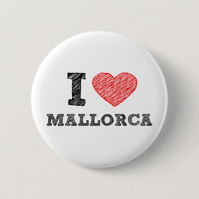 I Love Palma de Mallorca Pinback Button (Front)