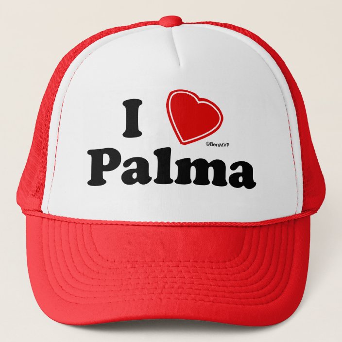 I Love Palma Mesh Hat