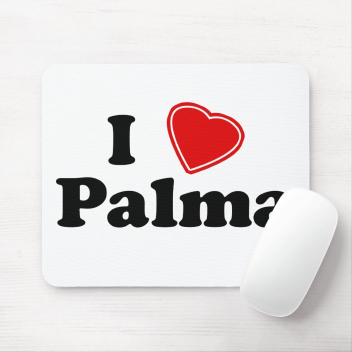 I Love Palma Mouse Pad