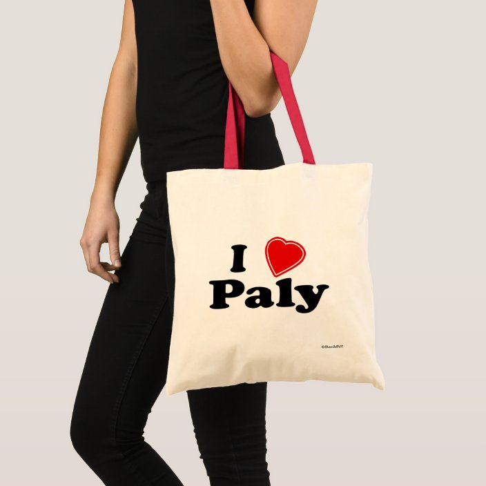 I Love Paly Canvas Bag