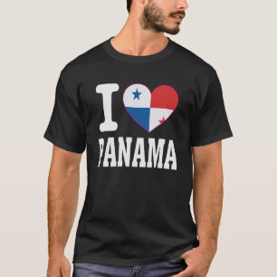 I Love Panama Heart Souvenir Lovers Pride Travel T-Shirt
