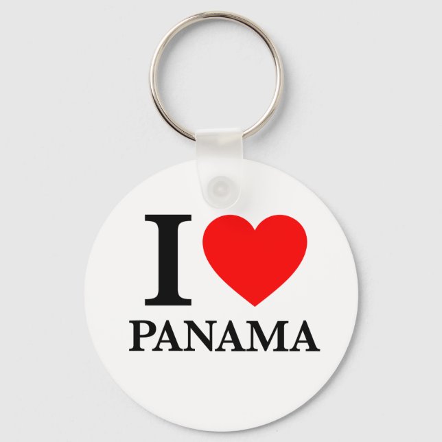 I Love Panama Keychain (Front)