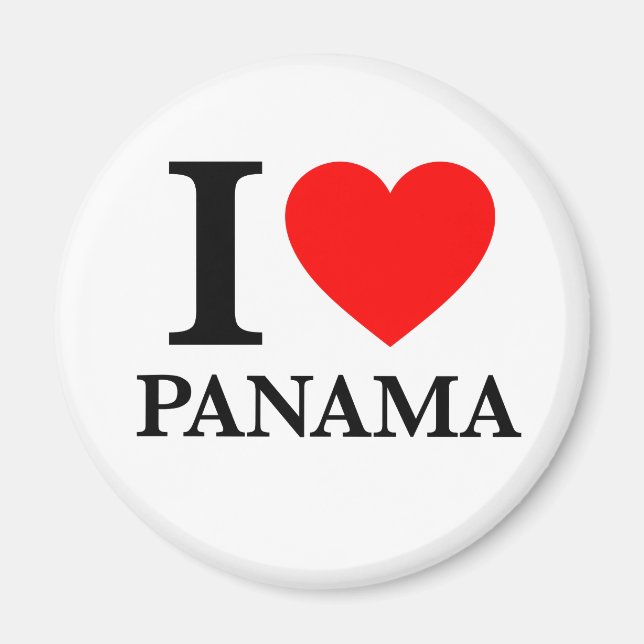 I Love Panama Magnet (Front)
