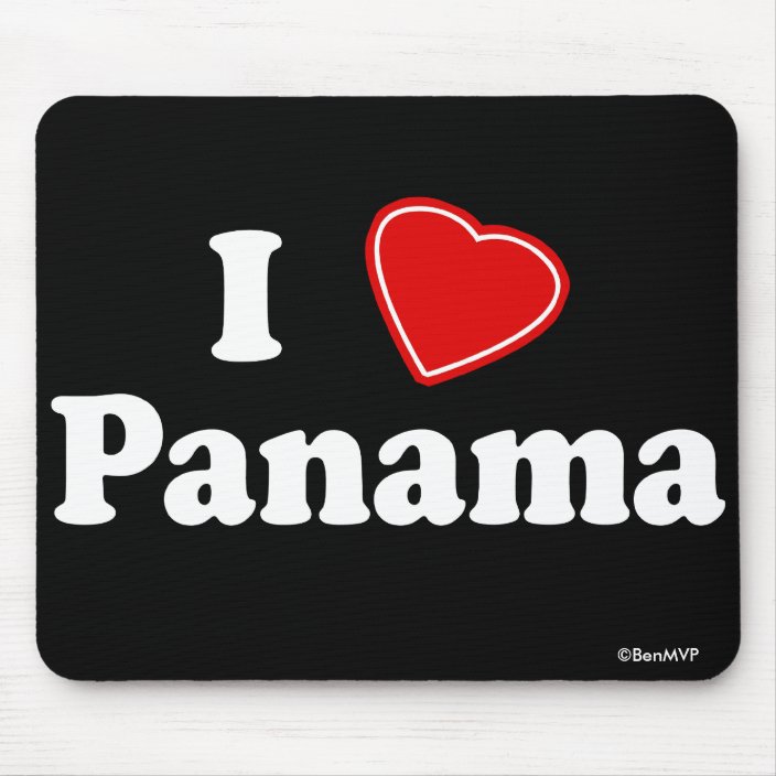 I Love Panama Mousepad