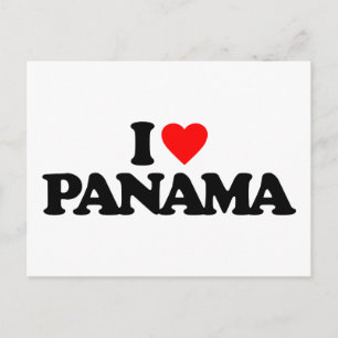 I LOVE PANAMA POSTCARD