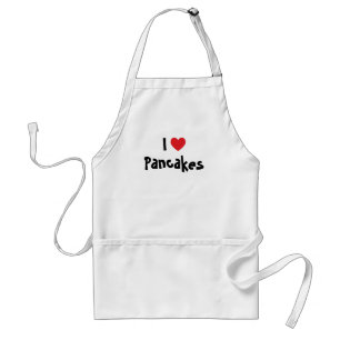 I Love Pancakes Adult Apron