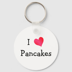 I Love Pancakes Keychain